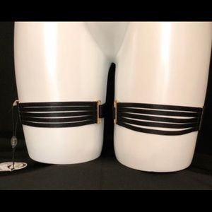 Bordelle adjustable garters- Black- new with tags